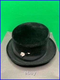 Vintage Men Chevalier Hat & Womens Zephyr Hat With Veil Paris Black In Box