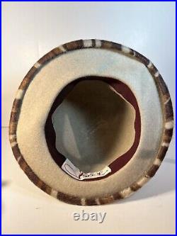 Vintage Mr Felix Chapeaux Hat Animal Print Fabric Mod Theater Cosplay READ