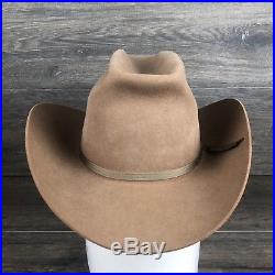 Vintage NIB Bailey Custom Twenty Five Western Cowboy Hat Women Almond 7 1/4 MINT