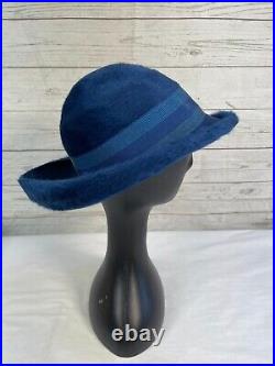 Vintage Original Vis A Vis Schiaparelli Paris Women's Blue Hat
