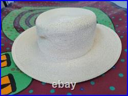 Vintage Patricia Underwood New York Cream Woven Hat $425.00