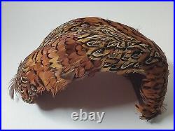 Vintage Peacock Feather Hat Stunning Antique Collectible Women's Specialty Hat