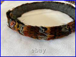 Vintage Pheasant Feather Hat Band 26-27