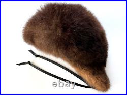 Vintage Pierre Cardin Couture Space Age Mod Real Fur Bubble Hat