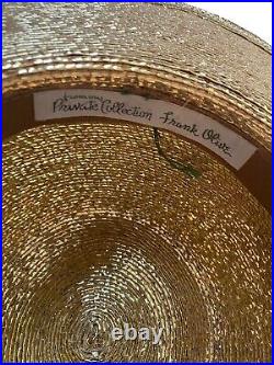 Vintage RARE Frank Olive Private Collection Beautiful Gold Sequin Hat