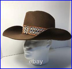 Vintage RESISTOL Mink XXX BEAVER Cowboy Western Mens / Women's Hat Sz 7-1/8