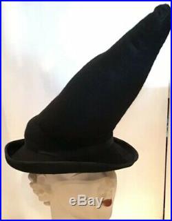 Vintage Rare Stephen Jones Wool Felt Hat Womans Made In England 80s High Crown
