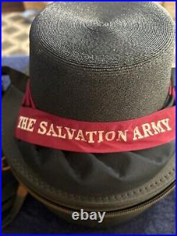 Vintage Salvation Army Bonnet Hat With Box Good condition