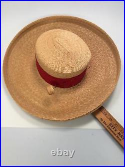 Vintage Straw Hat Frank Olive Very Incredibole