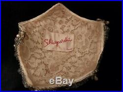 Vintage Stunning Schiaparelli Ivory Colored Beaded Hat WOW