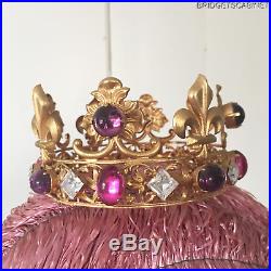 Vintage Theater Stage Crown Headdress Headpiece Jewelry Gemstone Cabaret