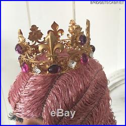 Vintage Theater Stage Crown Headdress Headpiece Jewelry Gemstone Cabaret