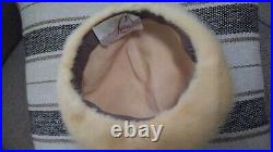 Vintage USED 1960's Cream/White Mink Hat Designed by Lora