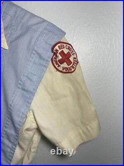 Vintage WWII U. S. American Red Cross Dress Womens Uniform Hat Shirt 40s 50s