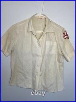 Vintage WWII U. S. American Red Cross Dress Womens Uniform Hat Shirt 40s 50s