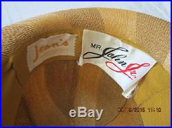 Vintage Wheat Straw Women's Hat Sold By JEAN'S Englewood, NJ Mr. John Jr