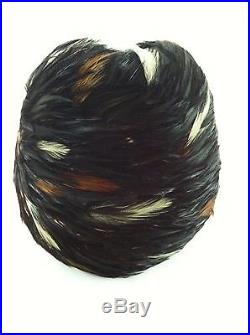Vintage Womans Albrizio Feather Hat New York Flapper Style Incredible
