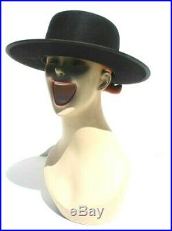 Vintage Women's Black Stetson Beaver Fedora (Stevie Nicks) Hat 6 7/8