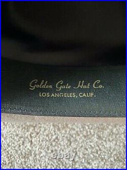 Vintage Women's Felt Cowboy Hat Golden Gate Co Buck Jones Los Angeles Sz 7 Used