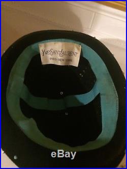 Vintage YSL Women's Hat Fedora Colorful/Vibrant True Collector's Item