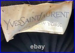 Vintage Yves Saint Laurent Paris New York Hat Designer YSL Gold Trim 1960s