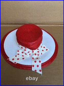 Vintage ladies hats Plaza Suite straw with bow by Betmar kentucky derby