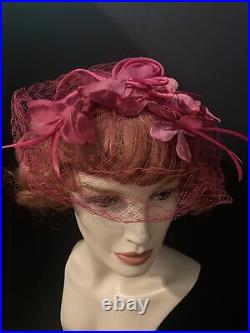 Vintage lot of 40 Designer & Novelty Rare Antique Ladies Womens Hats & Barrettes