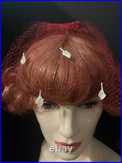 Vintage lot of 40 Designer & Novelty Rare Antique Ladies Womens Hats & Barrettes