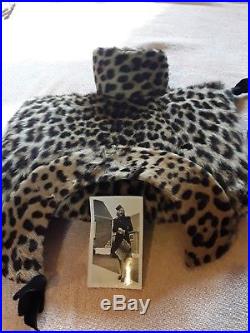 Vintage real leopard skin muff hat and collar 30 s 40, s Sacrifice