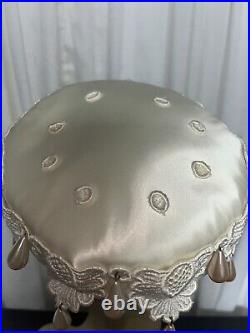 Vintage womens hat 1960s Bejeweled Facinator Cap Pre Owned Small