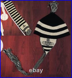Vivienne Westwood Vintage Knit Hat with Scarf Nana Cartoon Character Same Beanie