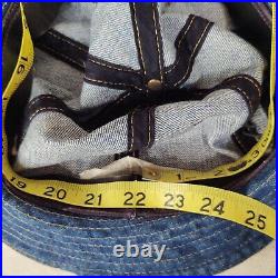 Vtg 70s Levi's Orange Tab Bucket Hat Blue Denim Medium Wash