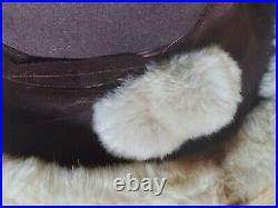 Vtg Henig Furs Hat withgarment bag