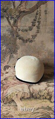 Vtg. Iconic New Look Early 1950s Scull Straw Egg Shell Hat! EXELLENT