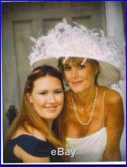 Vtg KOKIN NEW YORK Womans Off White Feather Hat Easter Wedding Church Dress RARE