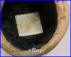 Vtg Ladies Hat 1920s Cloche Squiggly Cording and Bow Oppenheim Collins NICE