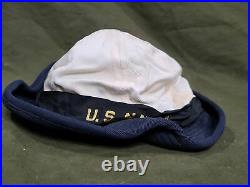 WWII WAVES Women's US Navy Uniform Hat (Size 22) Original Vintage 1940s Enlisted