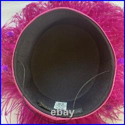 Whittall & Shon Ostrich Feather Hat Special Occasion / Church Beautiful