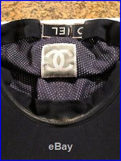 Women's Vintage Chanel Sports Line Hat, Size M, Blue Mesh