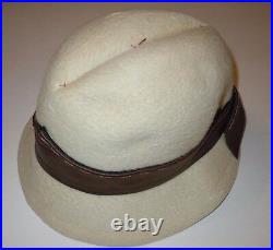 Yves Saint Laurent Vintage Cloche Fedora Hat Felt Italy Gus Mayer Paris New York